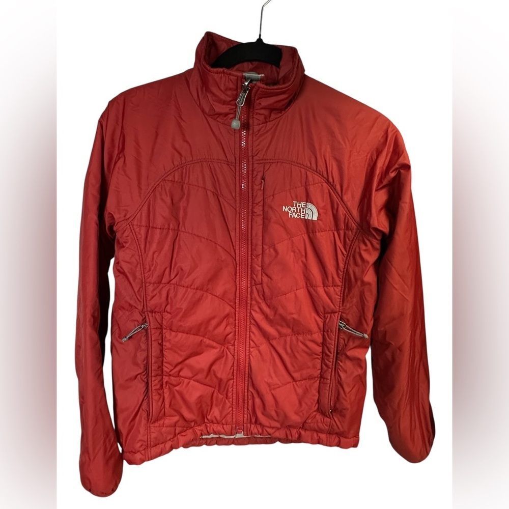 A270 The North Face Primaloft Insulated Jacket Coat womens size XS Red